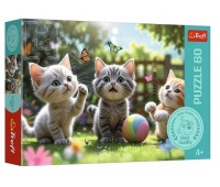 Puzzle 60 - Trzy kociaki" / Trefl FSC Mix 70%, 60 element&oacute;w, Puzzle