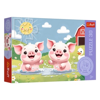 Puzzle - "30 - Wesołe życie na wsi" / Trefl FSC..., 30 element&oacute;w, Puzzle