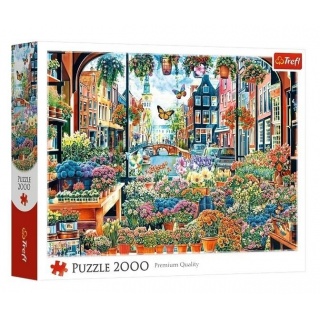 Puzzle - "2000" - Dom nad jeziorem / MGL_FSC Mi..., 2000 element&oacute;w, Puzzle