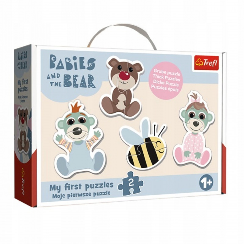 Puzzle - "Baby Classic" - Przyjacielskie Bobask..., Dla malucha, Puzzle