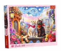 Puzzle 500 el. Zakochane mruczki, 500 element&oacute;w, Puzzle