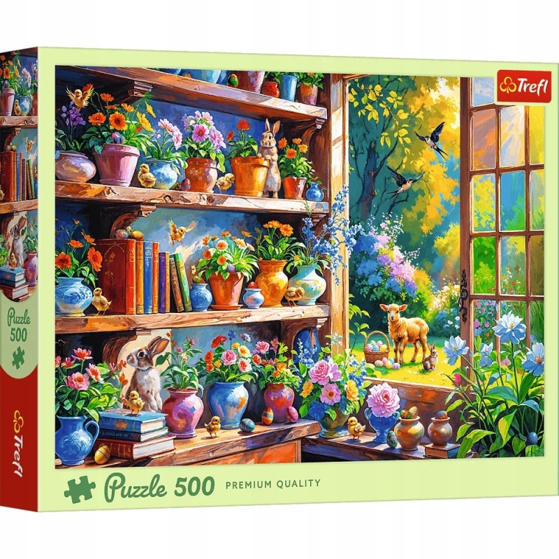 Puzzle 500 - Wiosenny poranek w oranżerii, 500 element&oacute;w, Puzzle