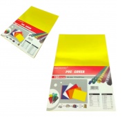 OKŁADKA DO BINDOWANIA PRZ&Oacute;D A4 200mic Ż&Oacute;ŁTA, Akcesoria do laminacji i bindowania, Prezentacja