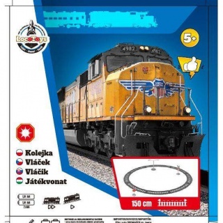 LOCOTOYS - KOLEJKA Z TOREM 135CM 8291, Kolejki, tory wyścigowe, parkingi, Zabawki