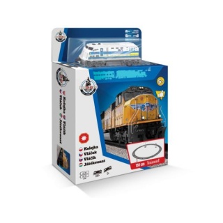 LOCOTOYS - KOLEJKA Z TOREM 135CM. 8307, Kolejki, tory wyścigowe, parkingi, Zabawki