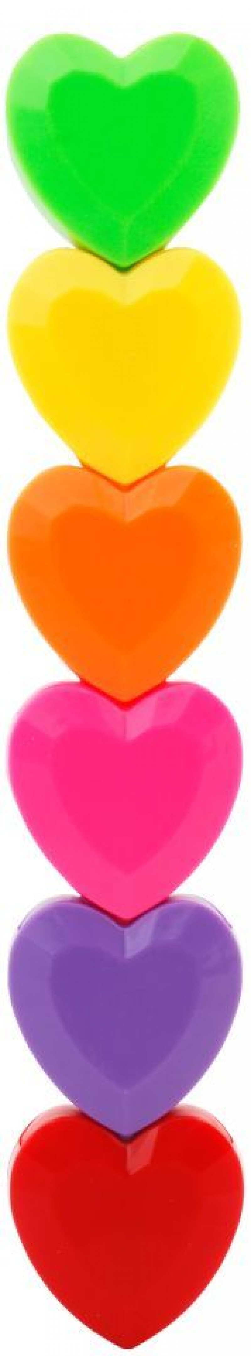 Zakreślacze Serca 5 kol.fluo Happy color, Zakreślacze, Art. do pisania i korygowania