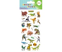 Naklejki 3D PUFFY REAL DINO 10x22cm.H.COLOR