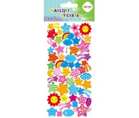 Naklejki 3D PUFFY SKY STARS 10x22cm.H.COLOR, Naklejki, Art. kreatywne