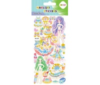 Naklejki 3D PUFFY PURPLE DOLLS 10x22cm.H.COLOR, Naklejki, Art. kreatywne