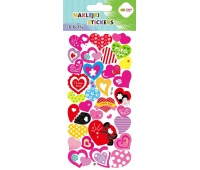 Naklejki 3D PUFFY For You Hearts 10x22cm.H.COLOR