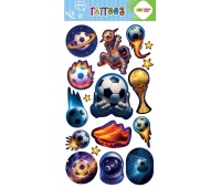 Tatuaże zmywalne COSMO BALL 10x20cm.H.COLOR, Naklejki, Art. kreatywne