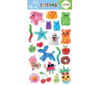 Tatuaże zmywalne JELLY FUN 10x20cm.H.COLOR