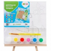 Zestaw do malowania 9 el.Kapibara Happy Color, Zestawy kreatywne, Art. kreatywne