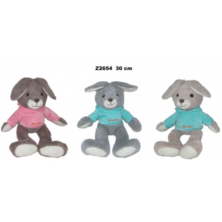 ZAJAC 3 KOL 30CM Z2654, Maskotki, Zabawki
