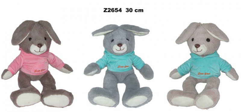 ZAJAC 3 KOL 30CM Z2654, Maskotki, Zabawki