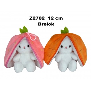 ZAJĄC BRELOK 12CM Z2702, Maskotki, Zabawki