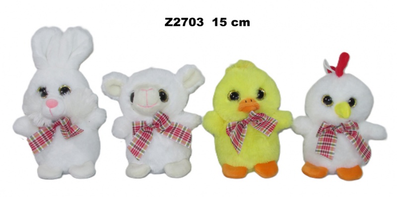 ZWIERZĘTA WIELKANOCNE 15CM Z2703, Maskotki, Zabawki