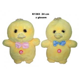 KACZKA GŁOS 24 CM K1383, Maskotki, Zabawki