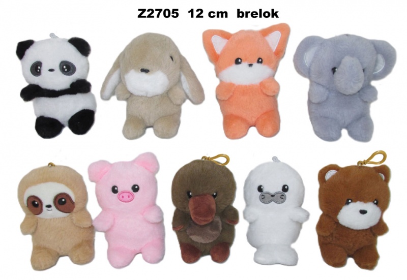 ZWIERZĘTA BRELOK 12CM Z2705, Maskotki, Zabawki