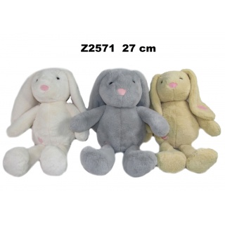 ZAJĄC 3 KOL 27CM Z2571, Maskotki, Zabawki