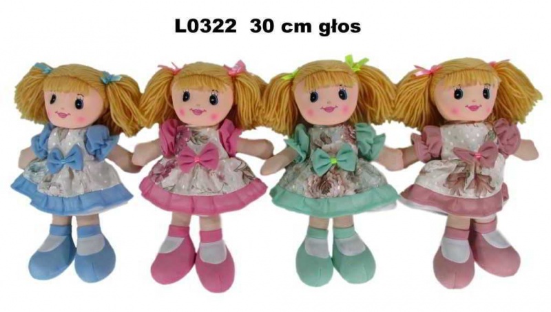 LALKA 30CM GŁOS L0322, Maskotki, Zabawki