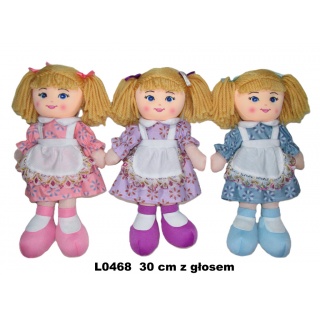 LALKA 30CM MIX GŁOS L0468, Maskotki, Zabawki