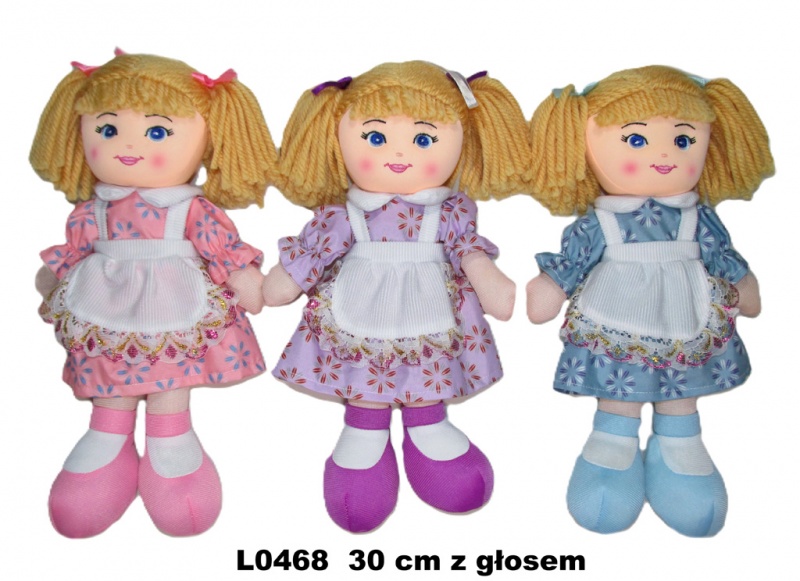 LALKA 30CM MIX GŁOS L0468, Maskotki, Zabawki