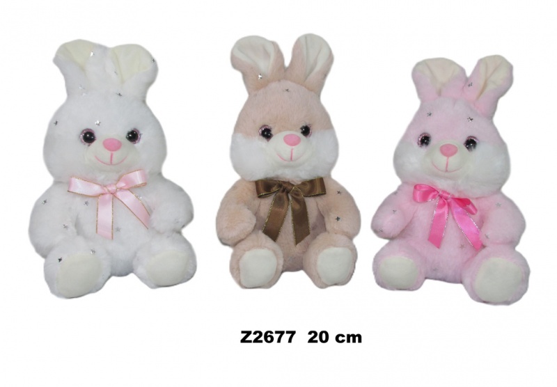 ZAJĄC 3 KOL 20CM Z2677, Maskotki, Zabawki