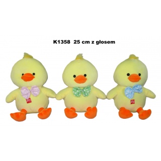 KACZKA GŁOS 25CM K1358, Maskotki, Zabawki