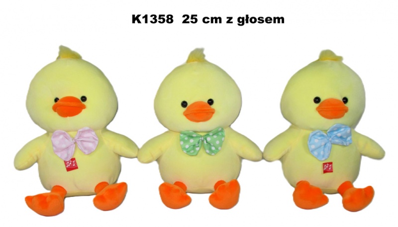 KACZKA GŁOS 25CM K1358, Maskotki, Zabawki