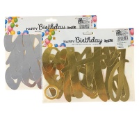 GIRLANDA *60 URODZINOWA NAPIS 1275, Bannery, girlandy, Art. na okazje i przyjęcia