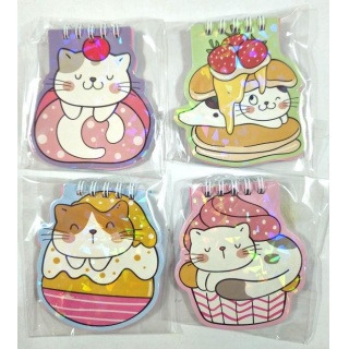 NOTES SZTANCOWANY A-664 kot, Notesy szkolne, Zeszyty i bloki