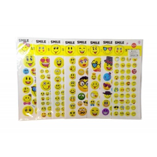 NAKLEJKA LXA 27,5x10 UŚMIECH, Naklejki, Art. kreatywne