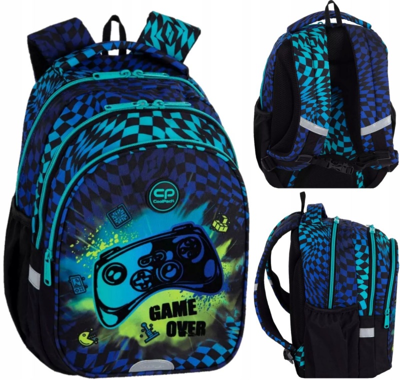 CP PLECAK SZKOLNY JERRY GAMER CHESS, Plecaki, Tekstylia
