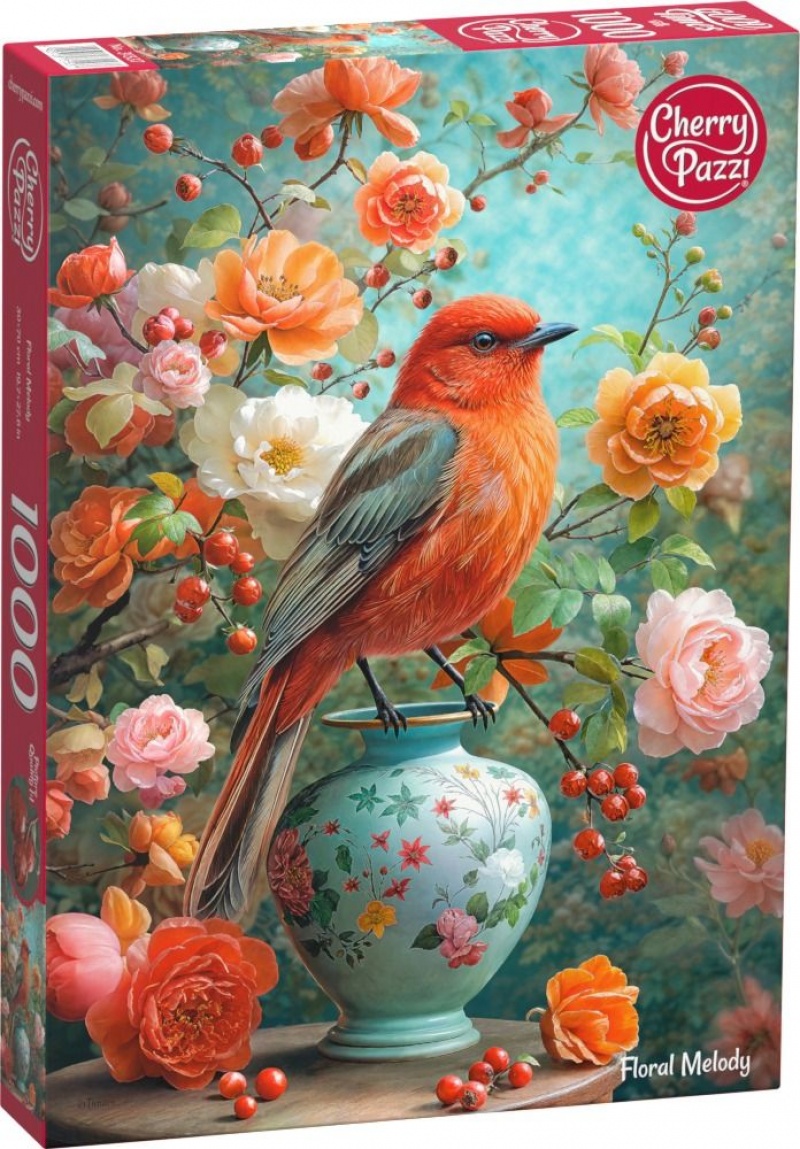 PUZZLE 1000 CHERRYPAZZI FLORAL MELODY 31537, 1000 element&oacute;w, Puzzle