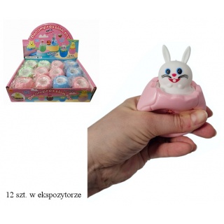 GNIOTEK ZAJĄC W JAJKU 7779, Gluty, gniotki, Zabawki