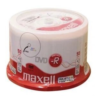 PŁYTA DVD-R MAXELL PRINTABLE /50 275701, Nośniki danych, Akcesoria komputerowe