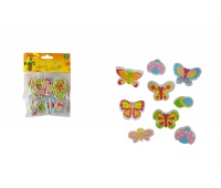 ART. KREATYWNY SAMOPRZYLEPNY MOTYLE/KWIATY, Naklejki, Art. kreatywne