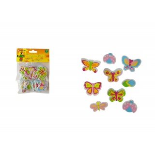 ART. KREATYWNY SAMOPRZYLEPNY MOTYLE/KWIATY, Naklejki, Art. kreatywne