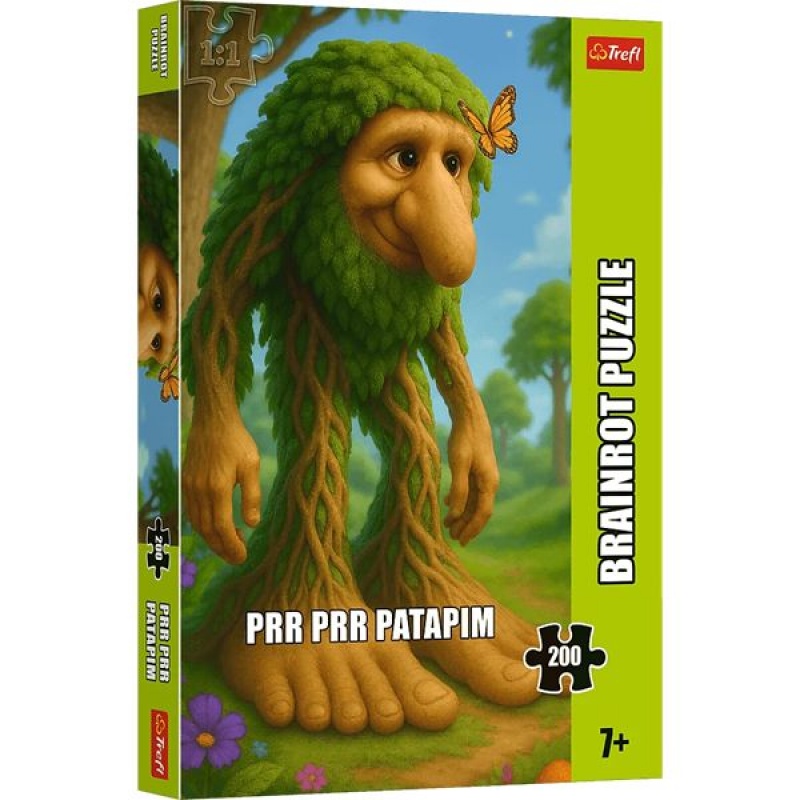 PUZZLE"200 - BrainRots Prr Prr Patapim" / Tref..., 200 element&oacute;w, Puzzle