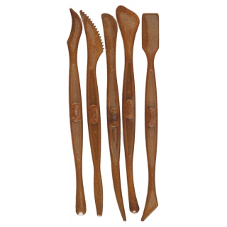 Szpatułki modelarskie JOVI, 5 szt., mix kształt&oacute;w, brązowe, Produkty kreatywne, Artykuły szkolne