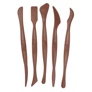 Szpatułki modelarskie JOVI, 5 szt., mix kształt&oacute;w, brązowe, Produkty kreatywne, Artykuły szkolne