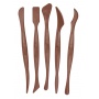 Szpatułki modelarskie JOVI, 5 szt., mix kształt&oacute;w, brązowe, Produkty kreatywne, Artykuły szkolne