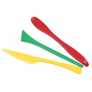 Szpatułki modelarskie JOVI, 3 szt., mix kształt&oacute;w, mix kolor&oacute;w, Produkty kreatywne, Artykuły szkolne