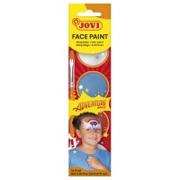 Face paints JOVI Adventure, 3x8ml, with brush and sponge, mix of colours