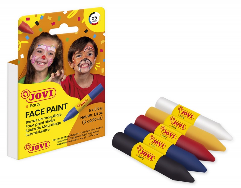 Kredki do malowania twarzy JOVI, 5 szt., mix kolor&oacute;w, Produkty kreatywne, Artykuły szkolne