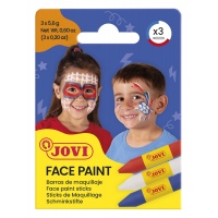 Face painting crayons JOVI Adventure, 3x5.6g, 3 pcs., mix of colours