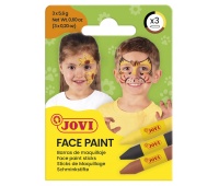 Face painting crayons JOVI Animal, 3x5.6g, 3 pcs., mix of colours