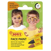Face painting crayons JOVI Animal, 3x5.6g, 3 pcs., mix of colours