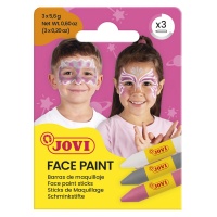 Face painting crayons JOVI Fantasy, 3x5.6g, 3 pcs., mix of colours